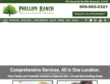 Tablet Screenshot of phillipsranchdentalgroup.com
